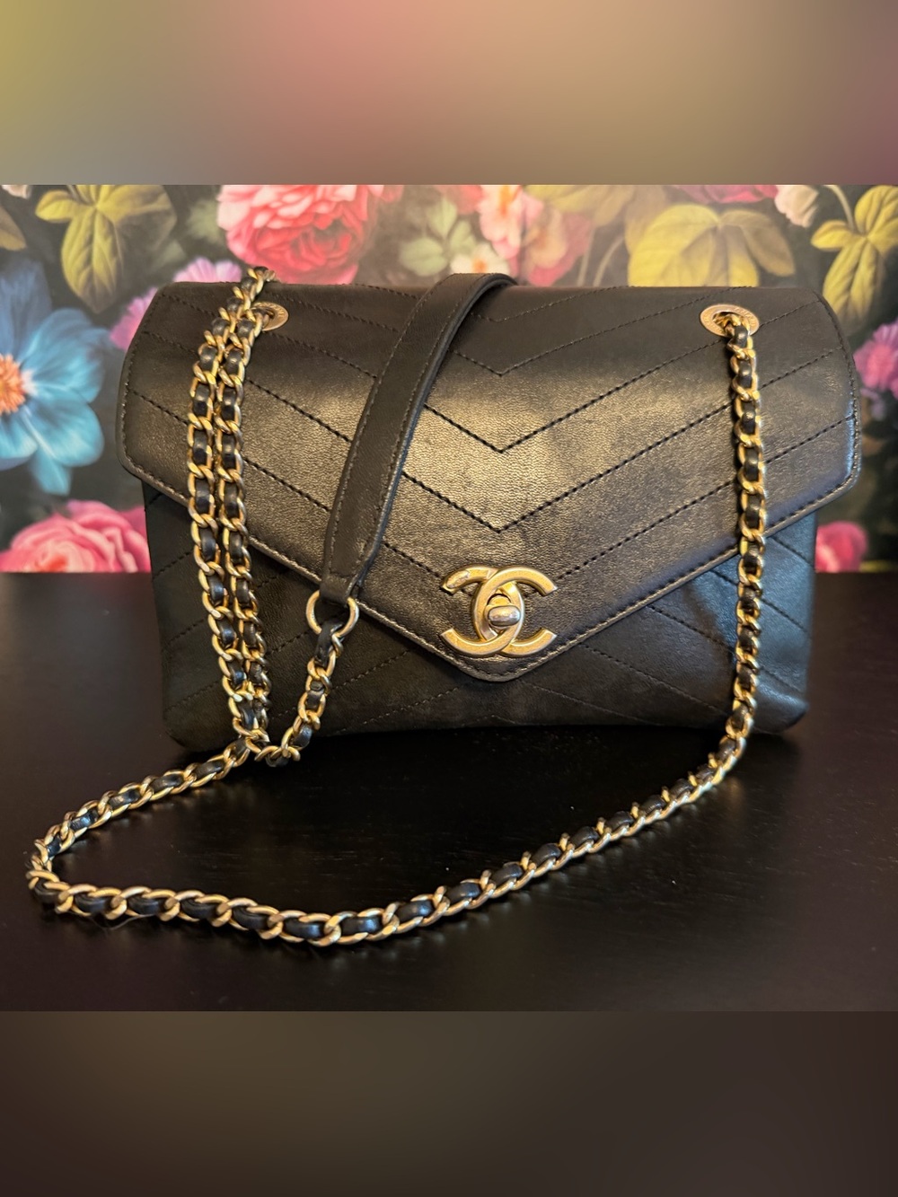 Chanel quilted flap bag